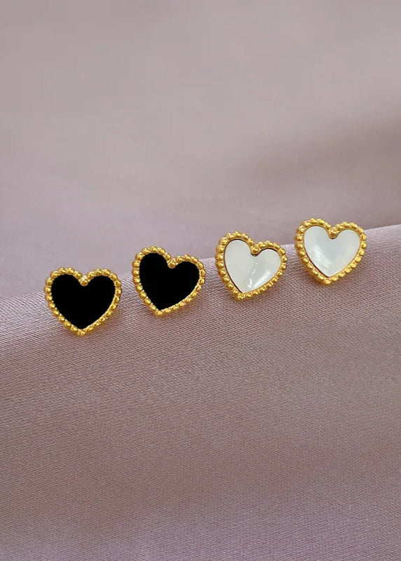 Casual Heart Studs