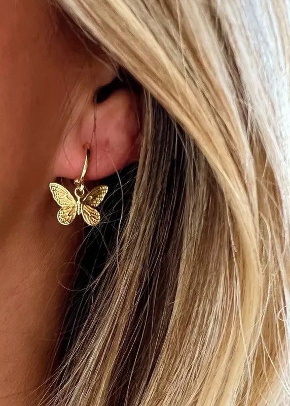 Butterfly Charm Earrings