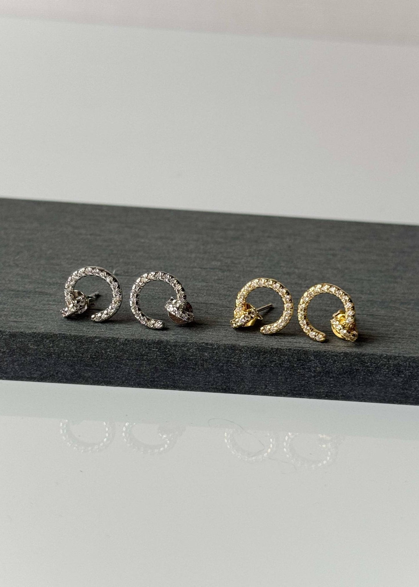 Nailhead Pavé Mini Studs