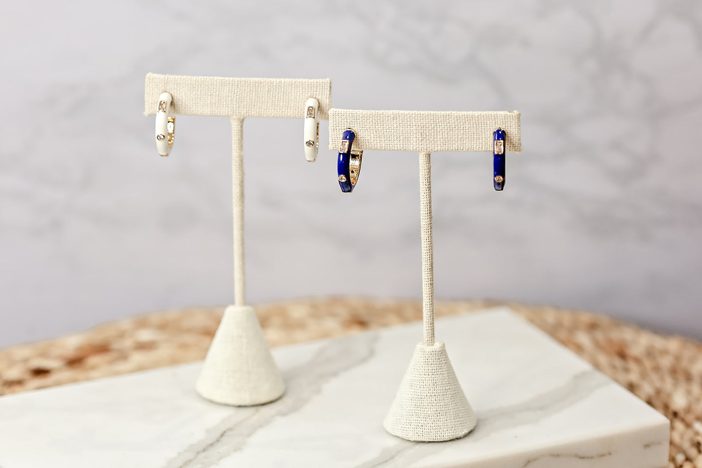 Isla Enamel Hoops