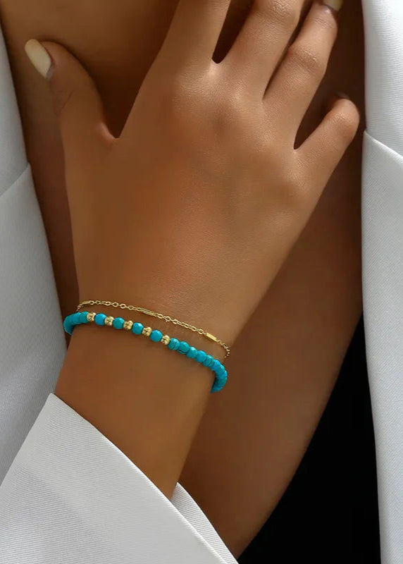 Turquoise Double Strand Bracelet