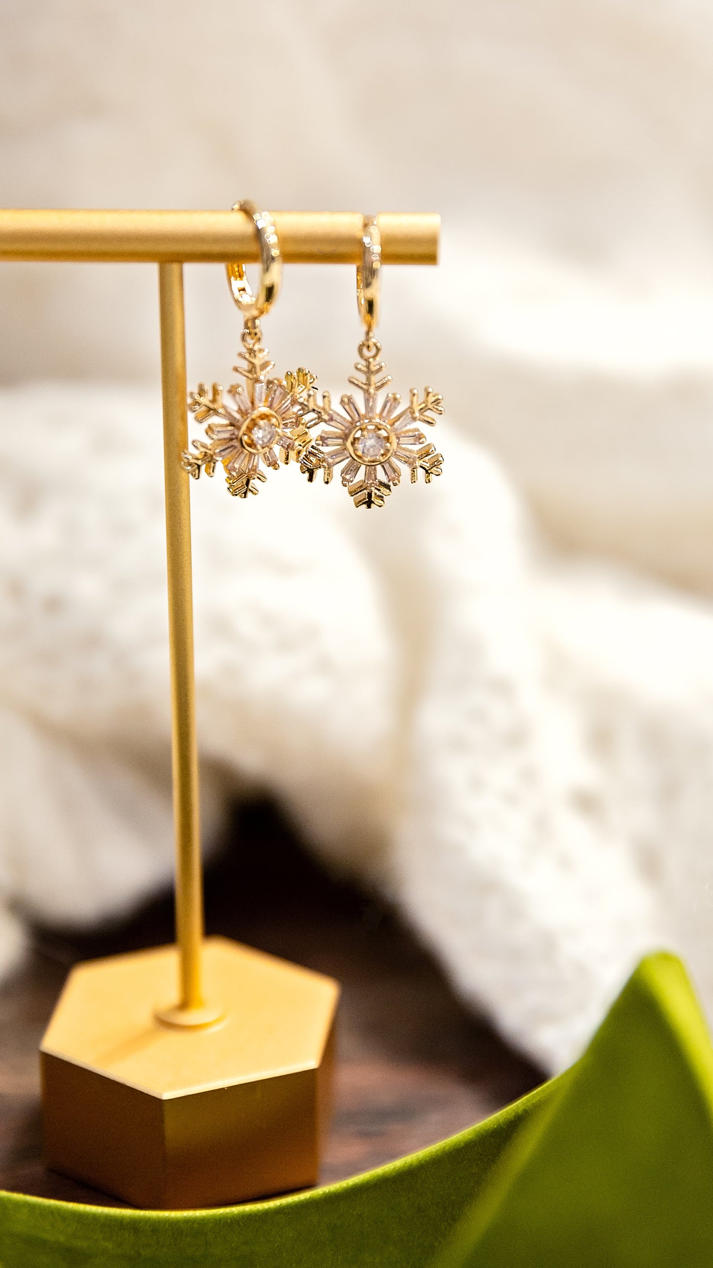 Snowflake Drop Earrings