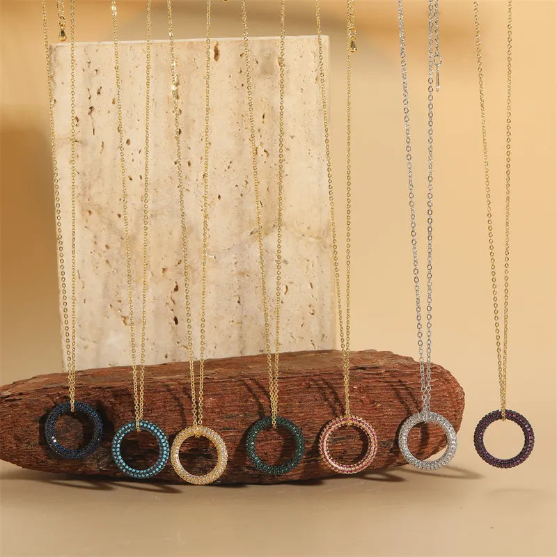 Paula Circle Pendant Necklace