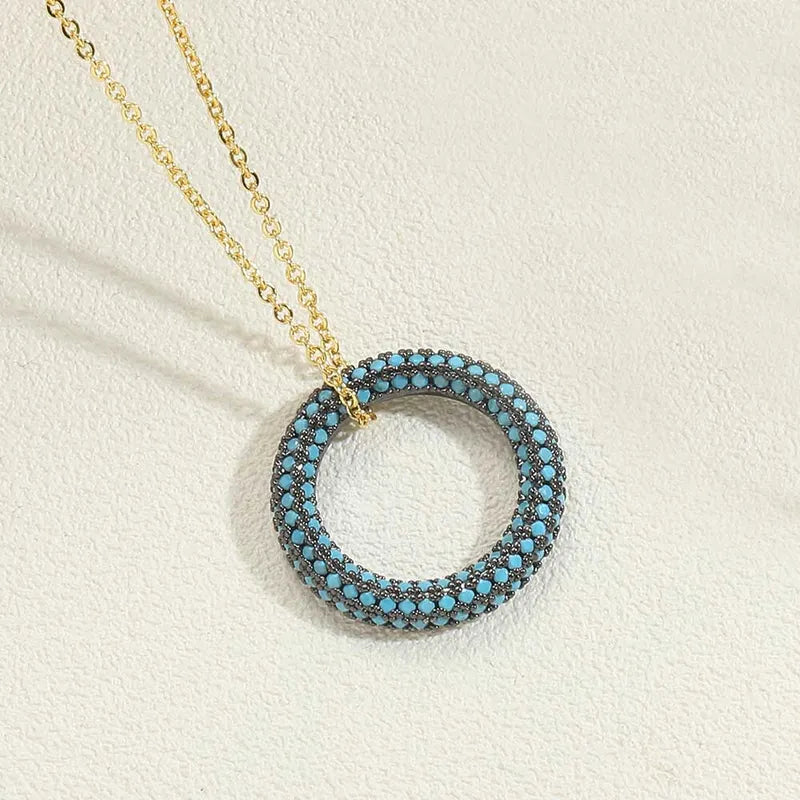 Paula Circle Pendant Necklace