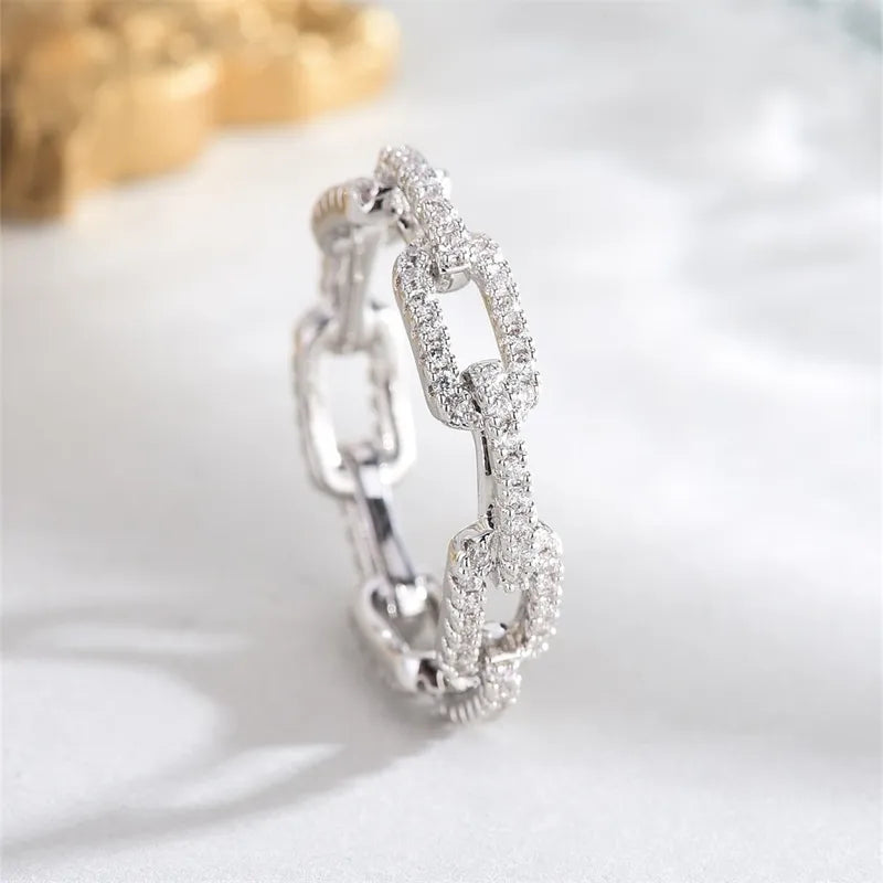 Pavé Chain Link Ring | Pre-Order