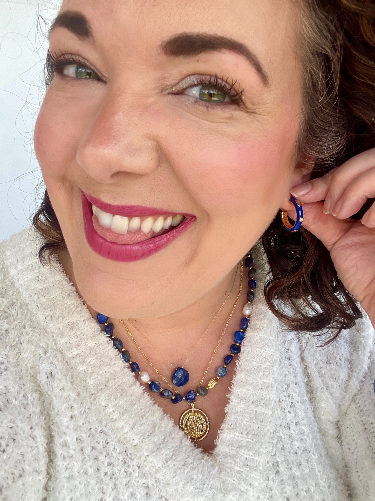 Isla Enamel Hoops