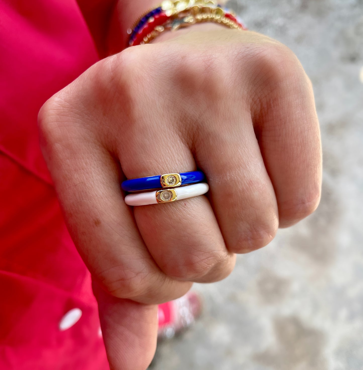 Bermuda Enamel Ring | Pre-Order
