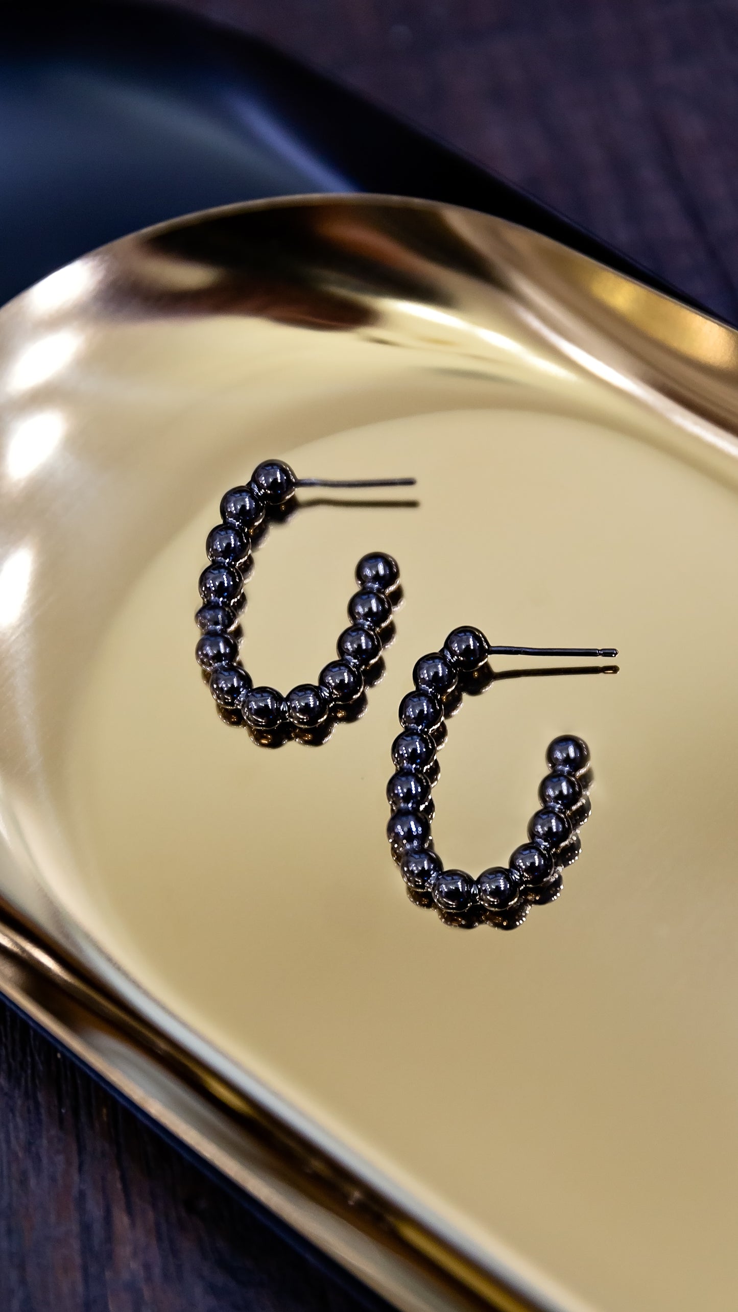 Gunmetal Hoops | Limited Edition
