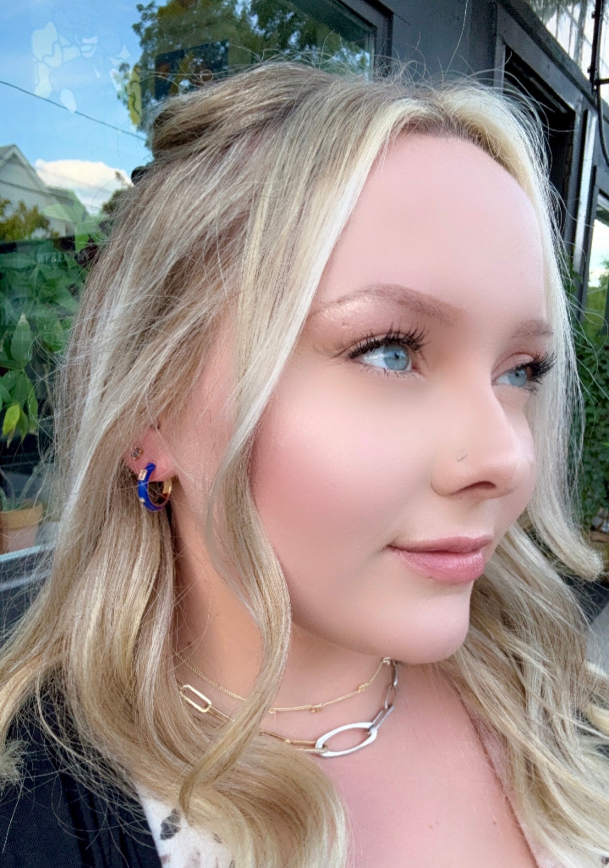 Isla Enamel Hoops