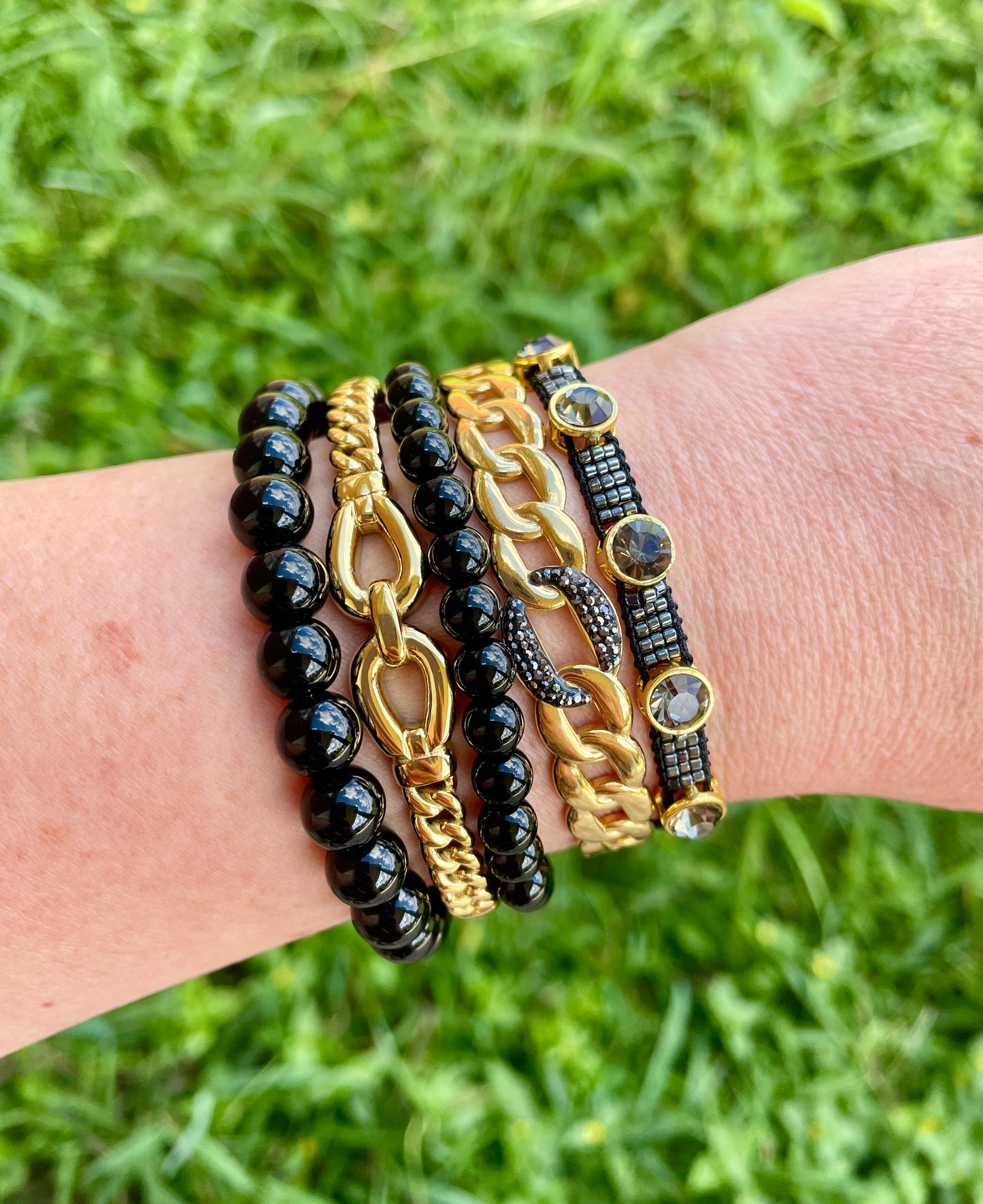 Obsidian Beaded Bracelet | Pre-Order