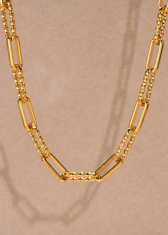 Patchwork Chain Link Necklace