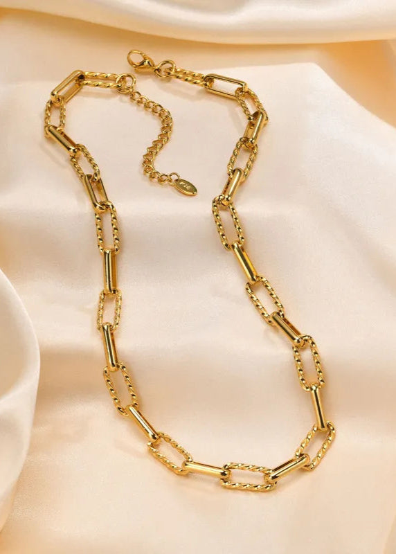 Patchwork Chain Link Necklace