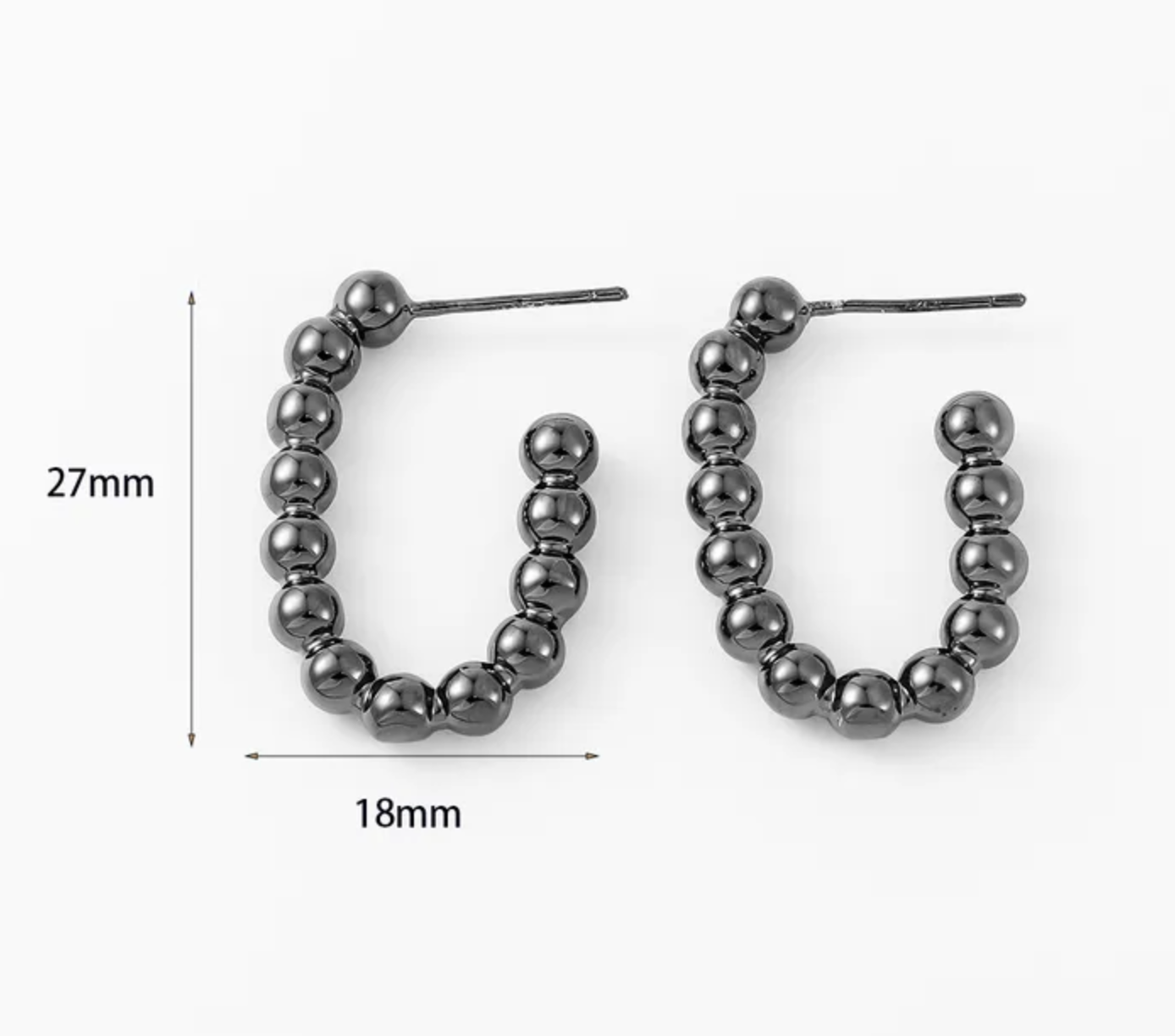 Gunmetal Hoops | Limited Edition