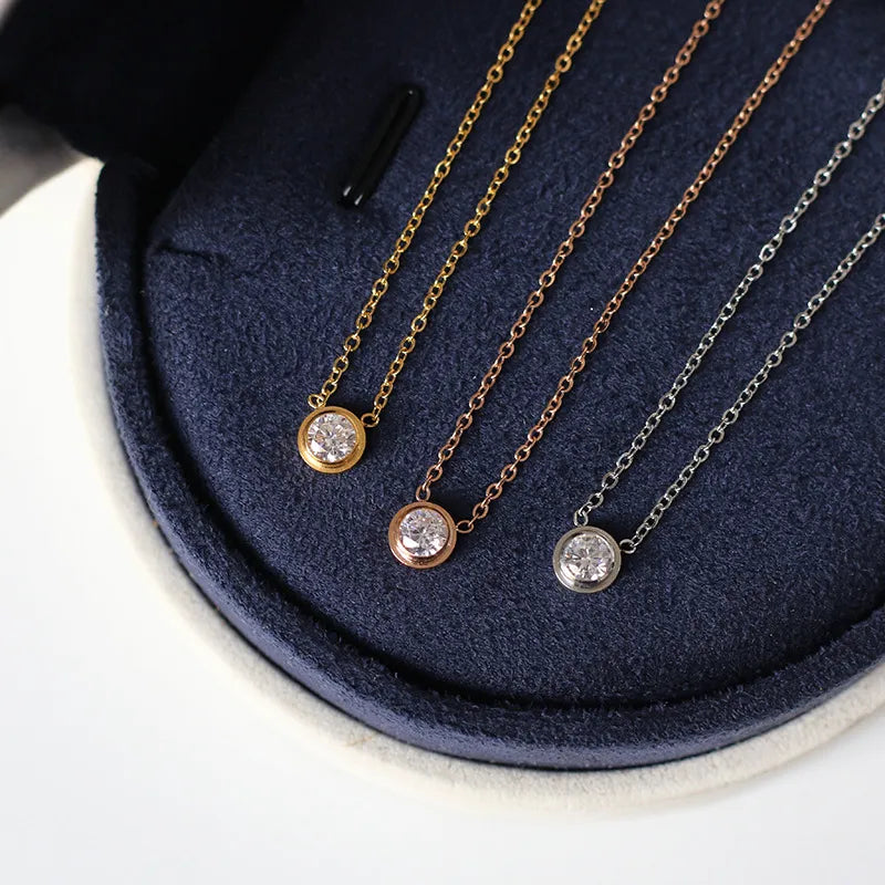 Amanda Dainty CZ Necklace