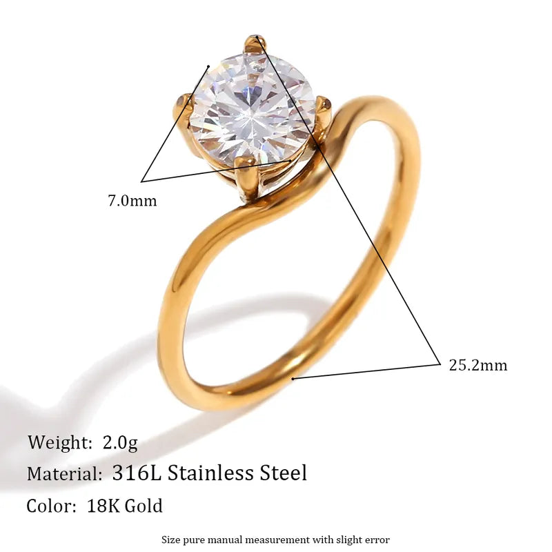 Austin CZ Stone Ring | Pre-Order