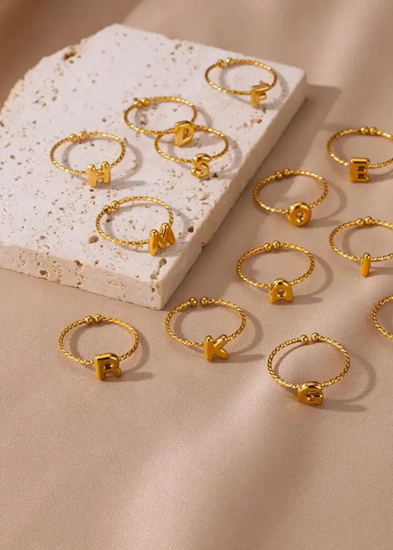 Bubble Letter Adjustable Ring | Pre-Order