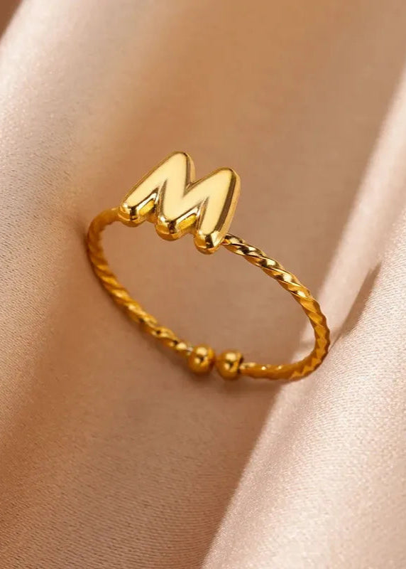Bubble Letter Adjustable Ring | Pre-Order