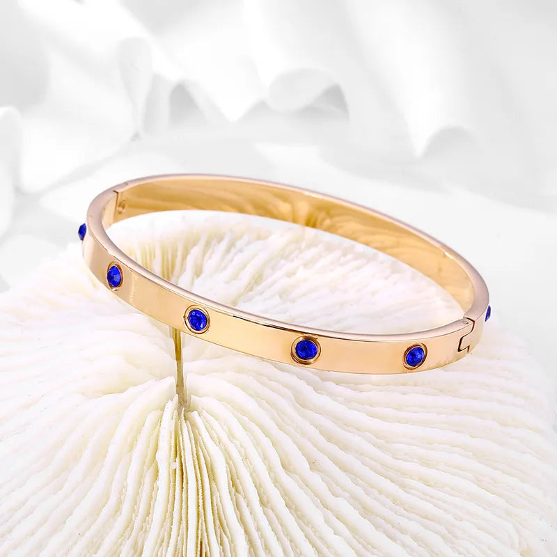 Cami CZ Stone Bangle with Colored Stones | Pre-Order