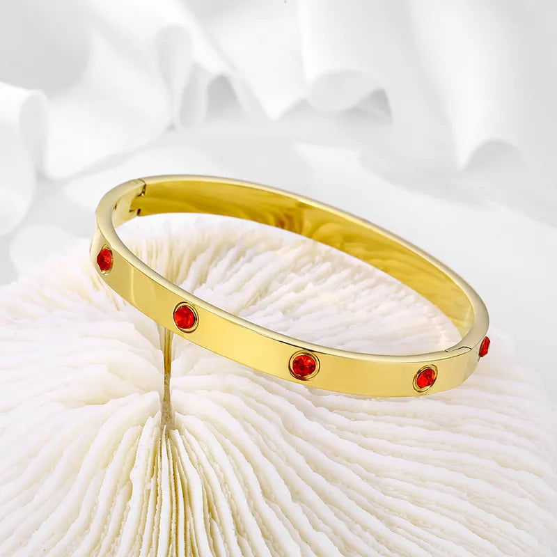 Cami CZ Stone Bangle with Colored Stones | Pre-Order