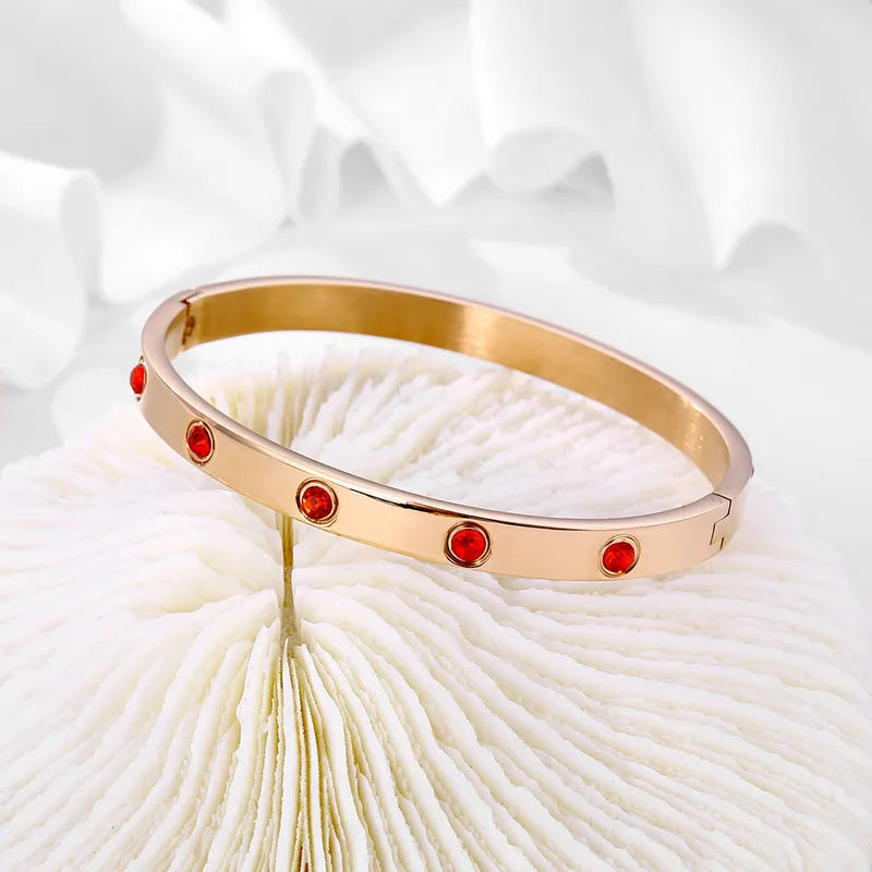 Cami CZ Stone Bangle with Colored Stones | Pre-Order