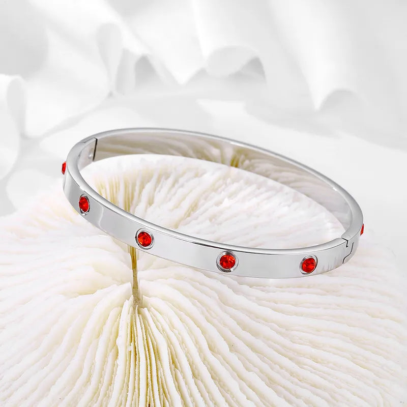 Cami CZ Stone Bangle with Colored Stones | Pre-Order