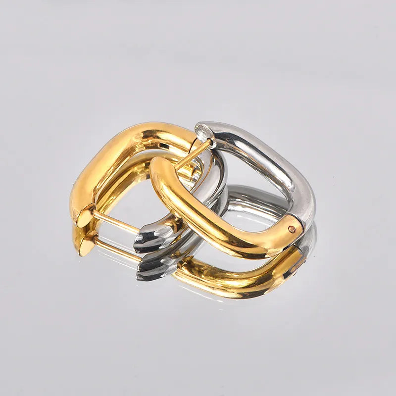 Polished Mixed Metal Hoops | Pre-Order