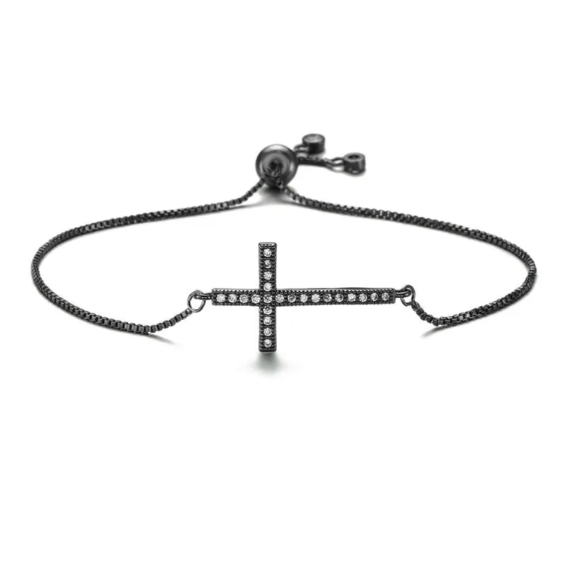 Adjustable Cross Bracelet
