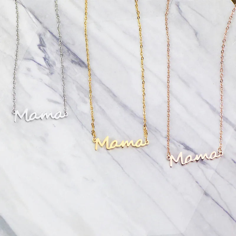 Cursive Mama Necklace