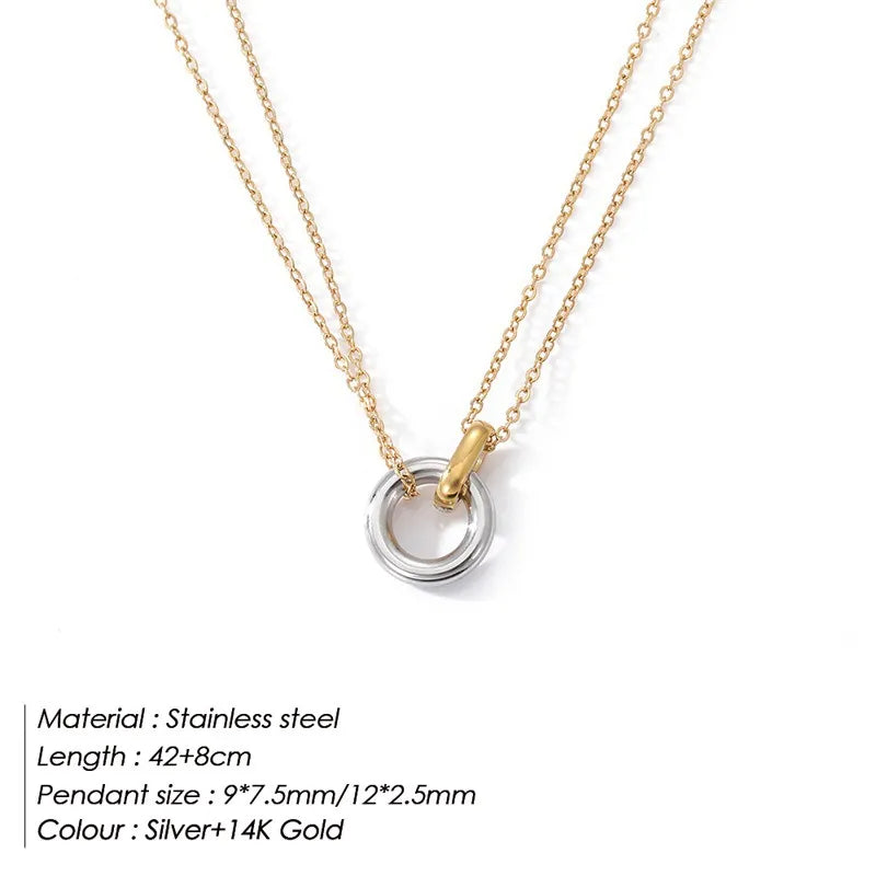 Elizabeth Double Chain Necklace