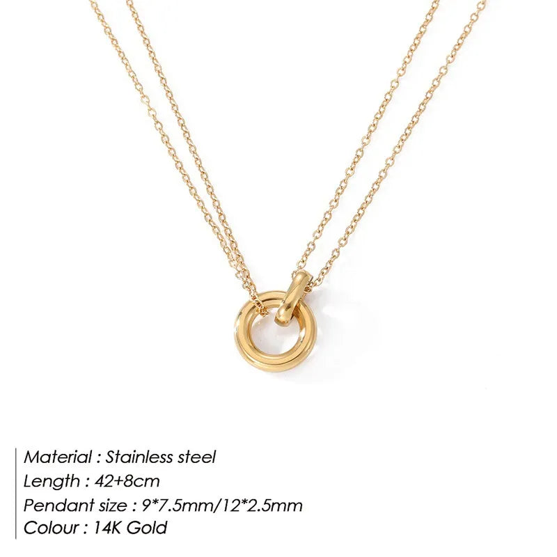 Elizabeth Double Chain Necklace