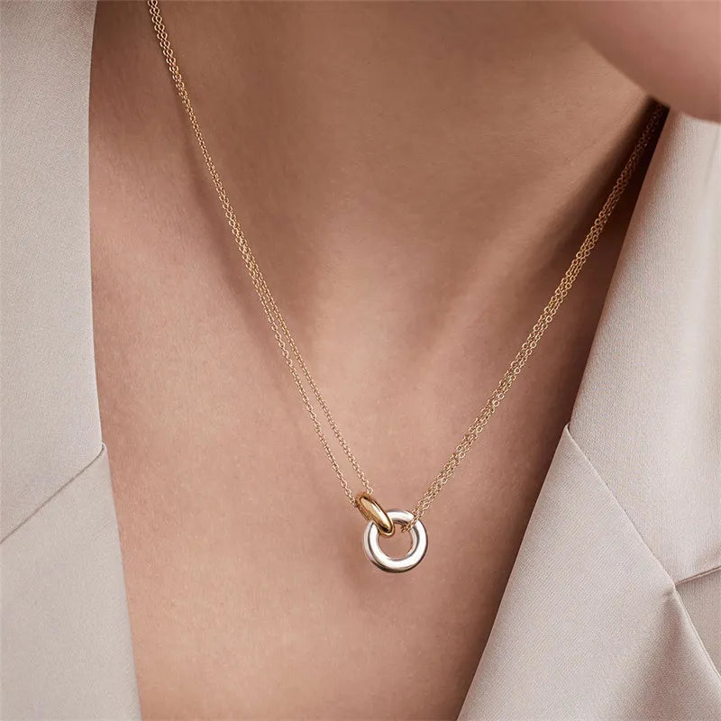 Elizabeth Double Chain Necklace