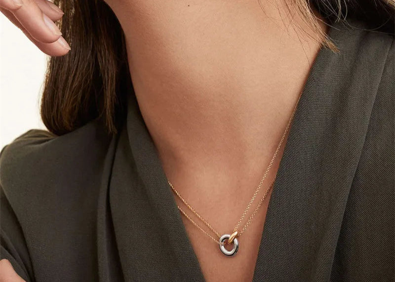 Elizabeth Double Chain Necklace