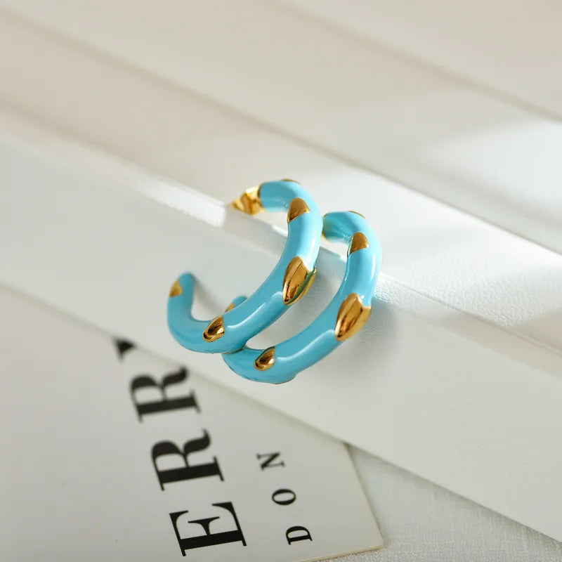 Emily Enamel Hoops | Pre-Order
