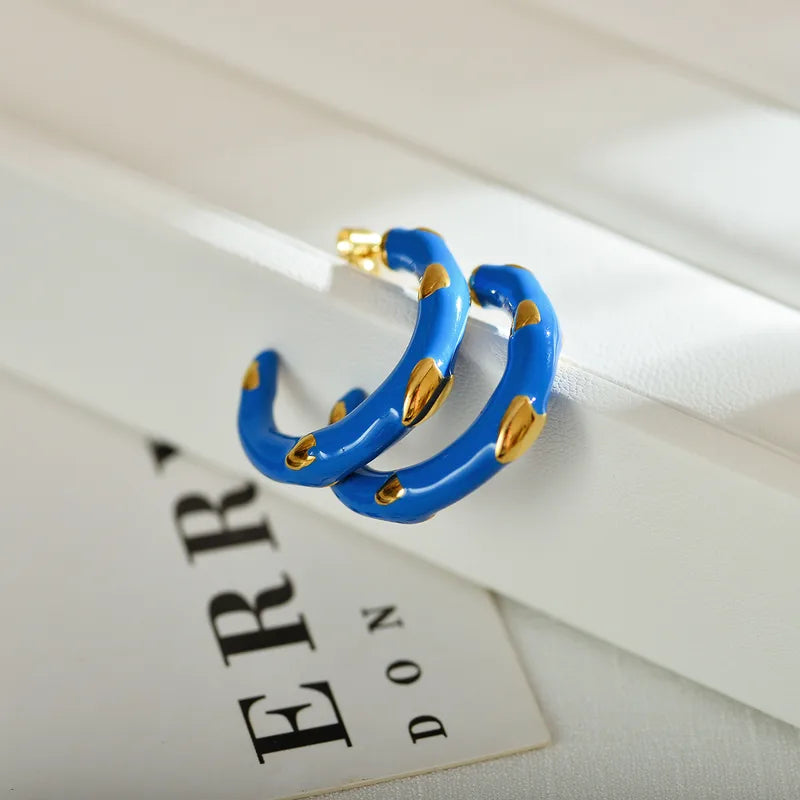 Emily Enamel Hoops | Pre-Order