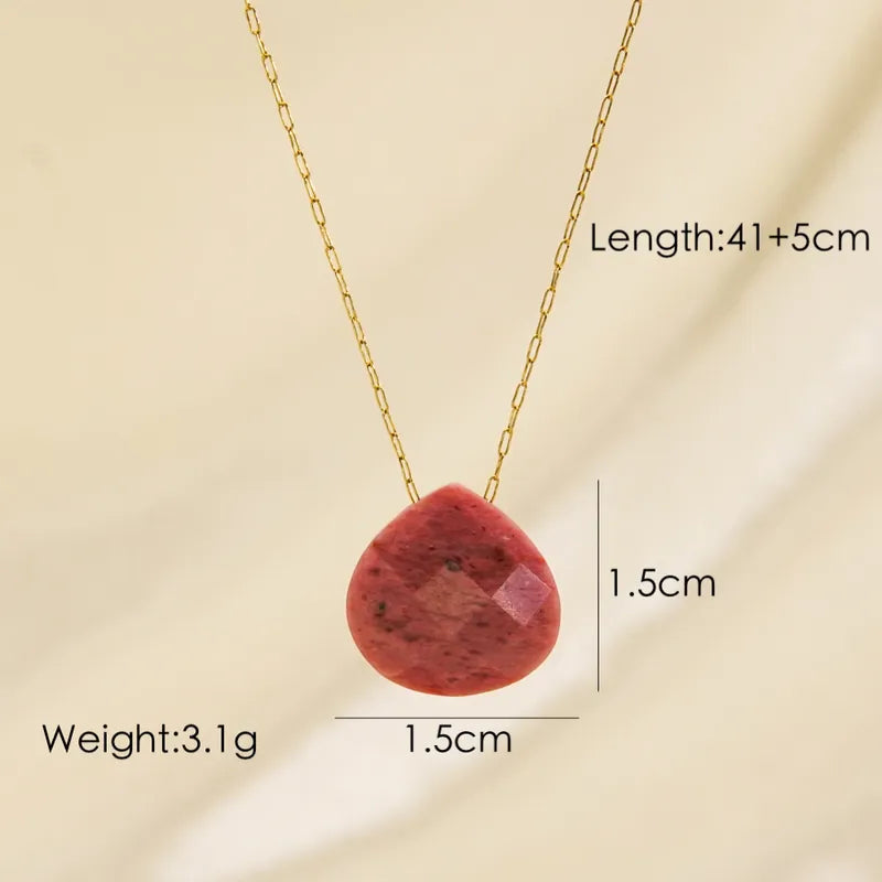 Faceted Gemstone Necklace | Pink Shoppe