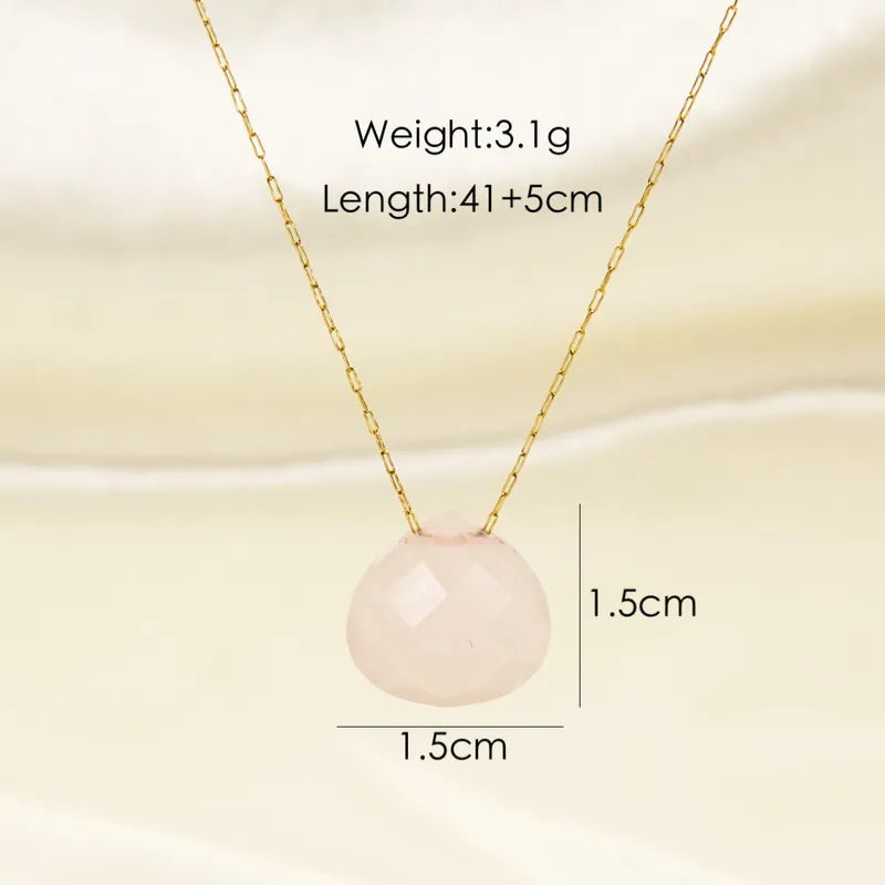 Faceted Gemstone Necklace | Pink Shoppe