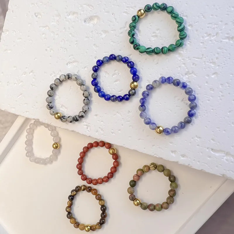 Genuine Stone Stretch Ring | Pre-Order