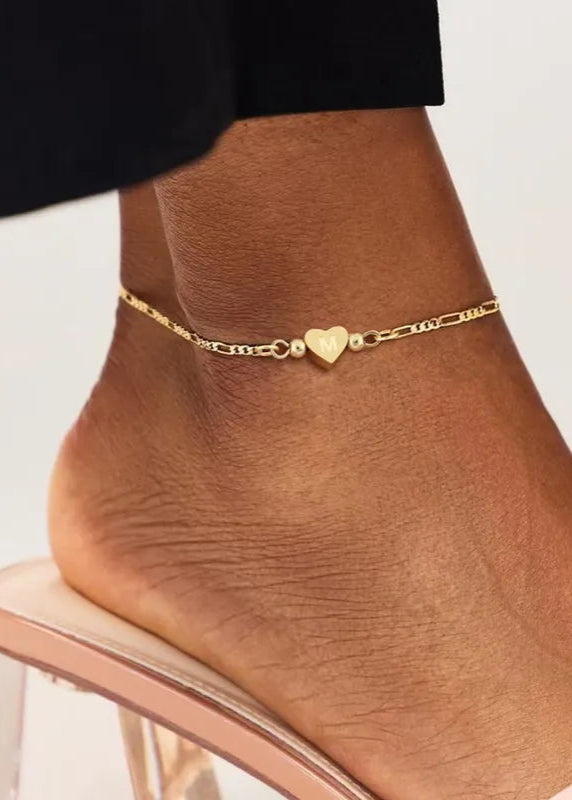 Heart Initial Anklet | Pre-Order