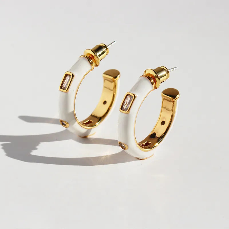 Isla Enamel Hoops