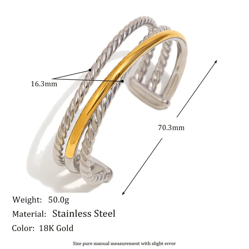 Jordan Mixed Metal Cuff | Pre-Order