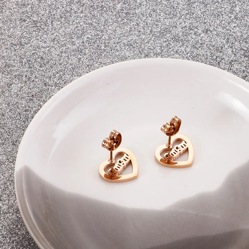 Mama Heart Stud Earrings