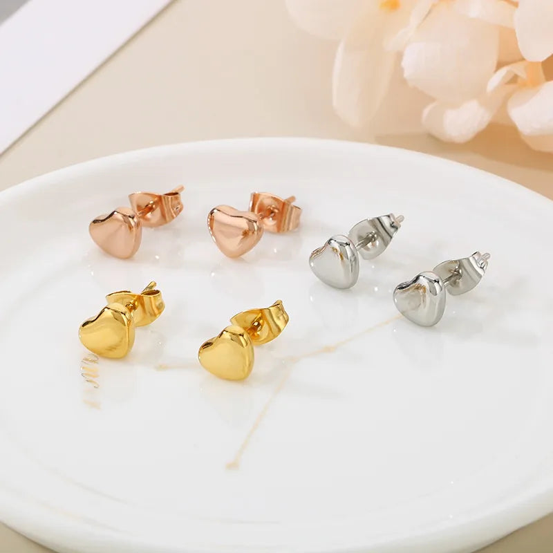 Modern Heart Studs