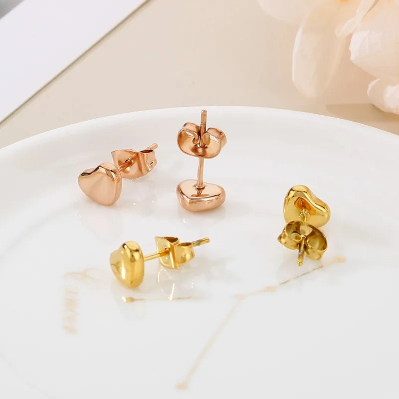 Modern Heart Studs