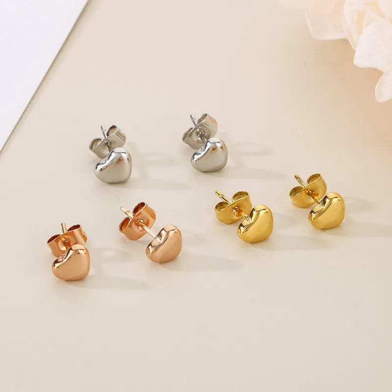 Modern Heart Studs