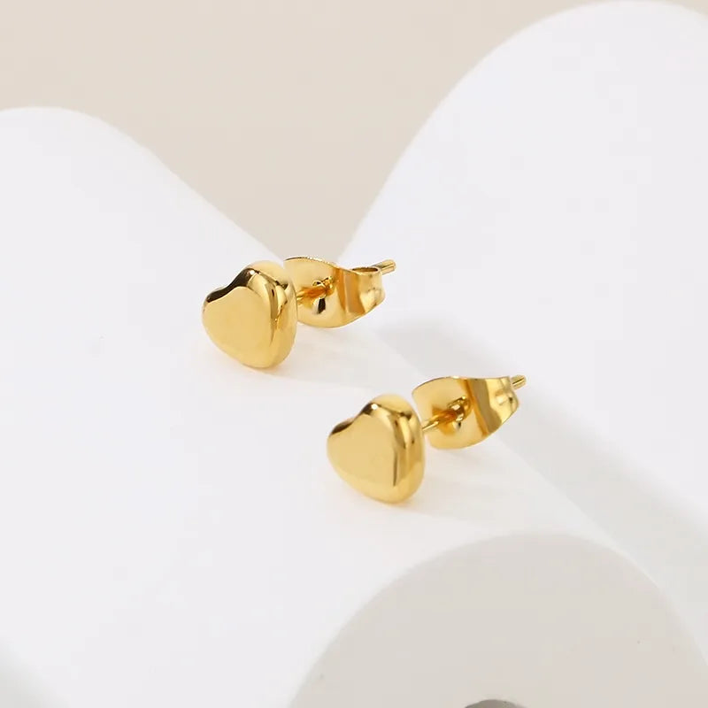 Modern Heart Studs