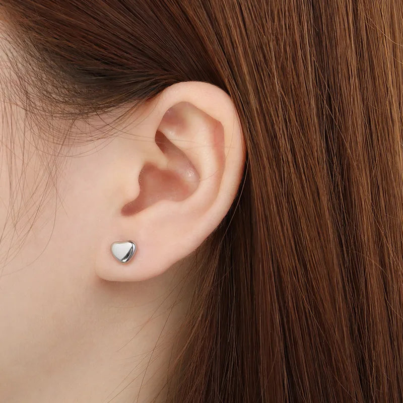 Modern Heart Studs