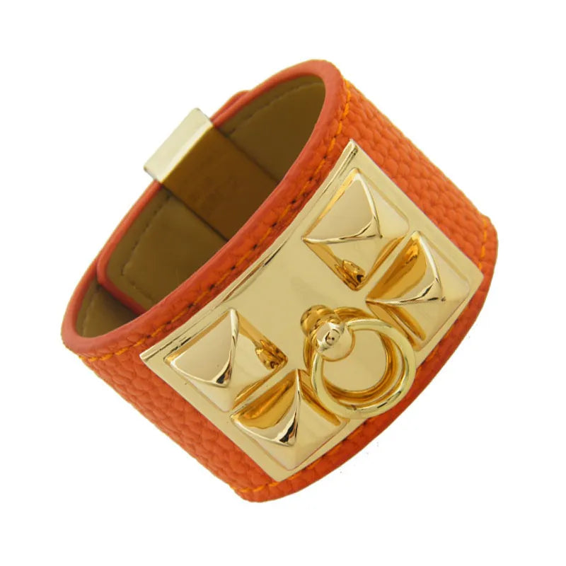 Katerina Leather Cuff Bracelet | Pre-Order