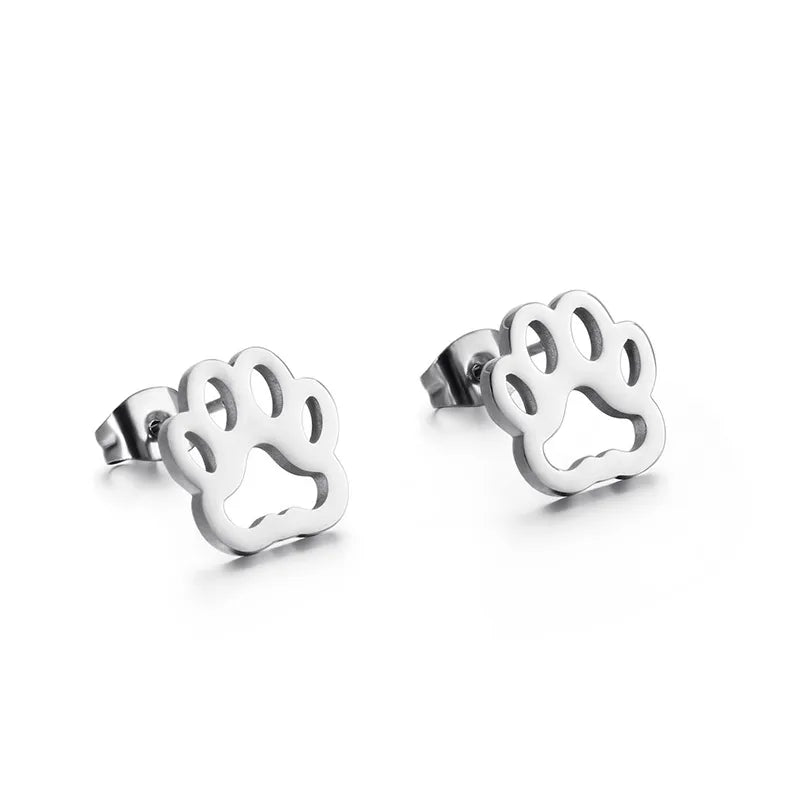 Paw Print Studs