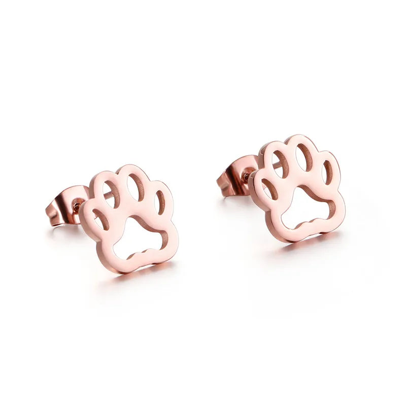 Paw Print Studs