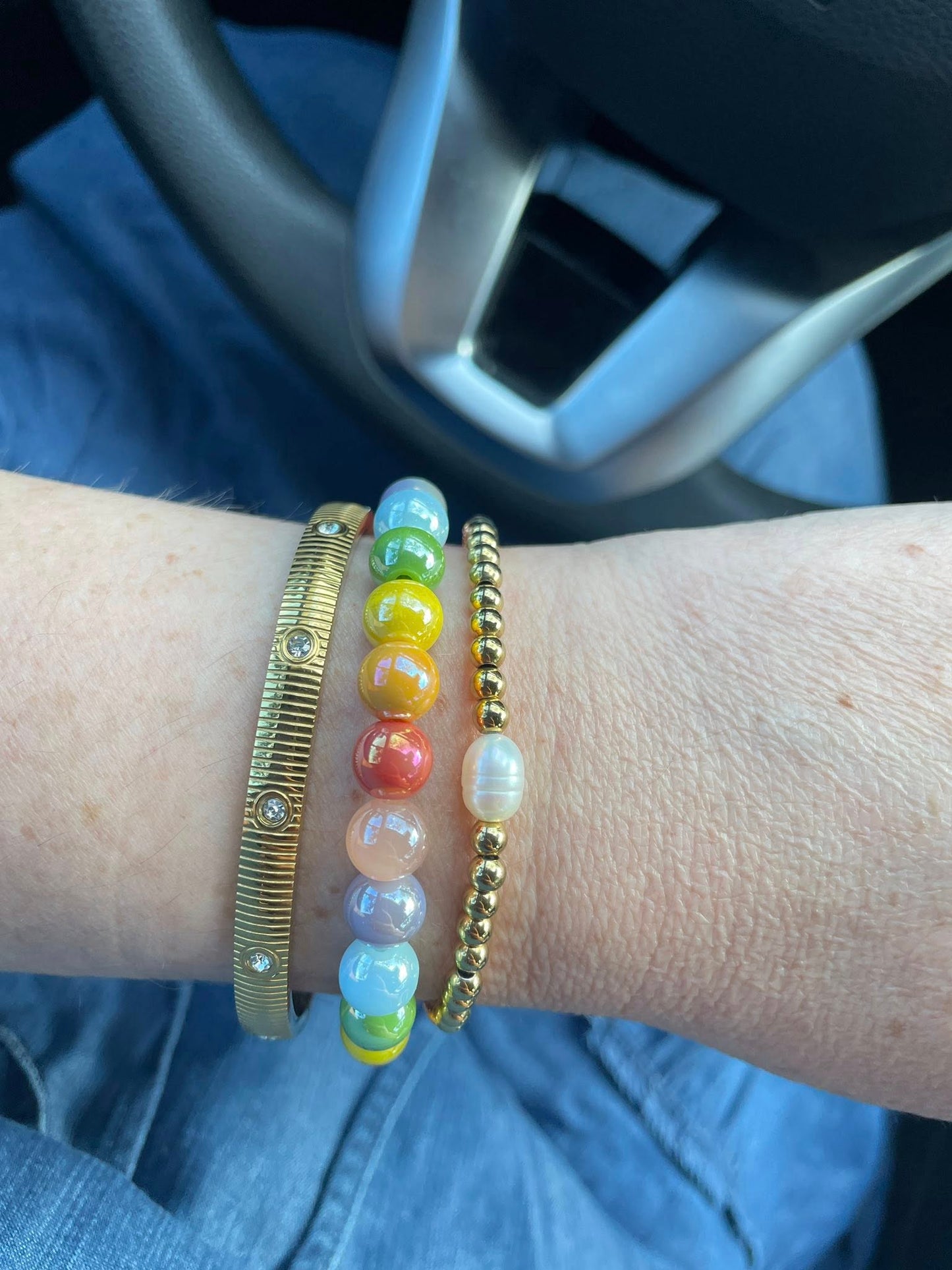 Rainbow Beaded Bracelet